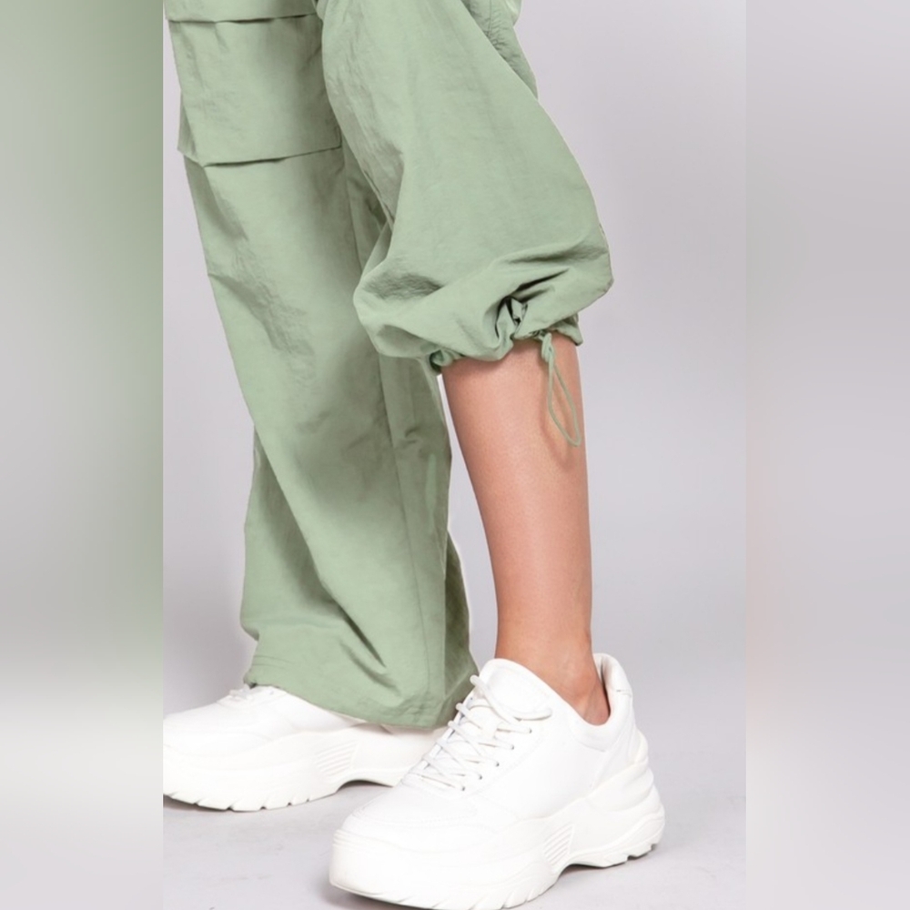 #124 🚨 SALE 🛑S, L BOHO FABULOUS WAIST ELASTIC PARACHUTE PANTS - Picture 13 of 13